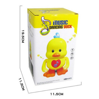 Анимационна музикална електрическа играчка за танцуваща патица Детски деца Момиче Момче Бебешко малко дете Подарък за душ Денят на детето Подарък за рожден ден