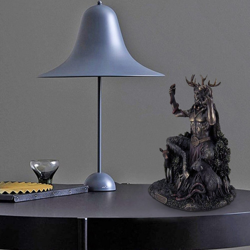 Cernunnos szarvas állatisten szobor figura kézművesség Otthoni kert Állatisten szobor Az alvilág művészete Tájdísz