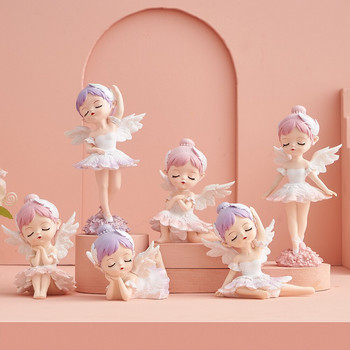 Сладка балетна кукла Талисмани от смола Танцуващи фигурки на балерина Перфектни балетни играчки Подаръци за момичета и момчета Мини градински аксесоари