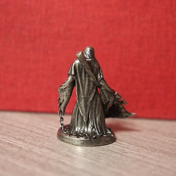 Бял месинг Scythe Grim Reaper Soldiers Миниатюри Фигурки Ръчно изработени модели на военен шах Автомобилни декорации Орнаменти Подаръци за мъже