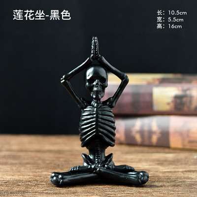 2022 nou Festivalul Fantomelor de Halloween Yoga Craniu Personaj Decorare Decorare Craniu Rășină Artizanat Mic Ornament Camera de zi Birou