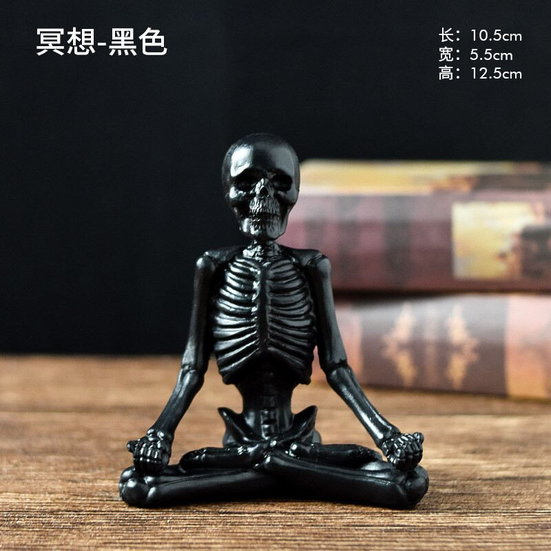 2022 nou Festivalul Fantomelor de Halloween Yoga Craniu Personaj Decorare Decorare Craniu Rășină Artizanat Mic Ornament Camera de zi Birou