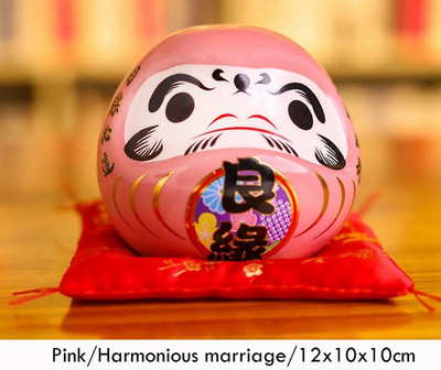 4,5 hüvelykes Maneki Neko Daruma dísz kerámia szerencse macska szobor otthoni dekorációs ajándék Feng Shui malacpersely