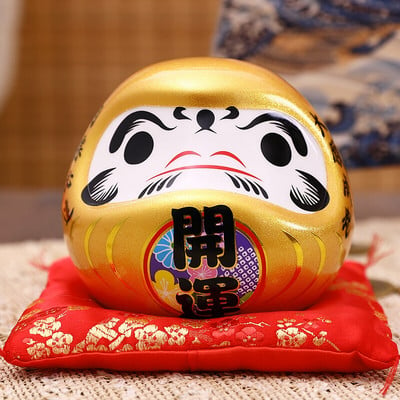 4,5 ιντσών Maneki Neko Daruma Στολίδι Κεραμικό άγαλμα γάτας Fortune σπίτι Διακοσμητικό δώρο Feng Shui Κουμπαράς