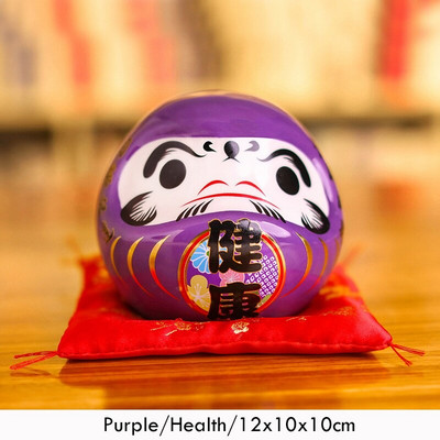 4,5 hüvelykes Maneki Neko Daruma dísz kerámia szerencse macska szobor otthoni dekorációs ajándék Feng Shui malacpersely