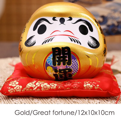 4,5 hüvelykes Maneki Neko Daruma dísz kerámia szerencse macska szobor otthoni dekorációs ajándék Feng Shui malacpersely