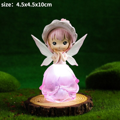 Figurine cu înger drăguț Statuie fată din rășină Accesorii de grădină cu zâne Decoratiuni de Crăciun Decor modern Home Decor Copii Dormitor