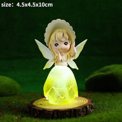 Figurine cu înger drăguț Statuie fată din rășină Accesorii de grădină cu zâne Decoratiuni de Crăciun Decor modern Home Decor Copii Dormitor