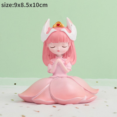 Figurine cu înger drăguț Statuie fată din rășină Accesorii de grădină cu zâne Decoratiuni de Crăciun Decor modern Home Decor Copii Dormitor