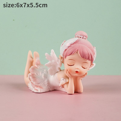 Figurine cu înger drăguț Statuie fată din rășină Accesorii de grădină cu zâne Decoratiuni de Crăciun Decor modern Home Decor Copii Dormitor