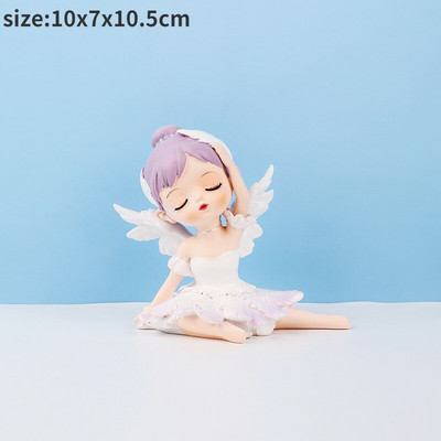 Figurine cu înger drăguț Statuie fată din rășină Accesorii de grădină cu zâne Decoratiuni de Crăciun Decor modern Home Decor Copii Dormitor