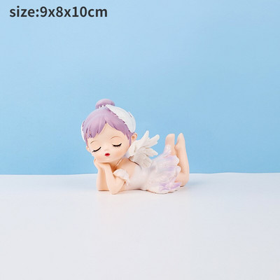 Figurine cu înger drăguț Statuie fată din rășină Accesorii de grădină cu zâne Decoratiuni de Crăciun Decor modern Home Decor Copii Dormitor