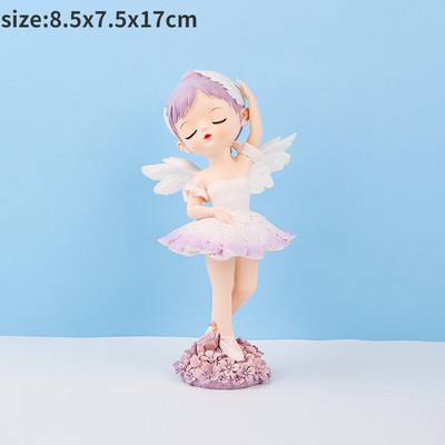 Figurine cu înger drăguț Statuie fată din rășină Accesorii de grădină cu zâne Decoratiuni de Crăciun Decor modern Home Decor Copii Dormitor