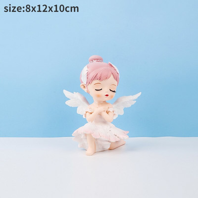 Figurine cu înger drăguț Statuie fată din rășină Accesorii de grădină cu zâne Decoratiuni de Crăciun Decor modern Home Decor Copii Dormitor