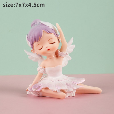 Figurine cu înger drăguț Statuie fată din rășină Accesorii de grădină cu zâne Decoratiuni de Crăciun Decor modern Home Decor Copii Dormitor