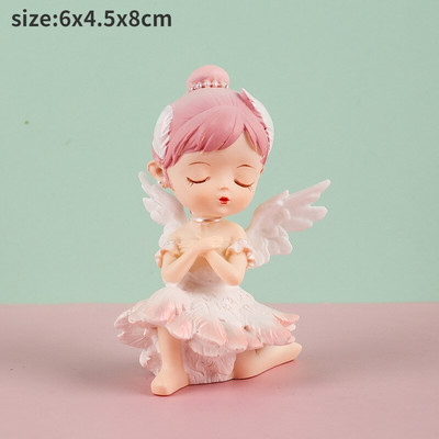 Figurine cu înger drăguț Statuie fată din rășină Accesorii de grădină cu zâne Decoratiuni de Crăciun Decor modern Home Decor Copii Dormitor