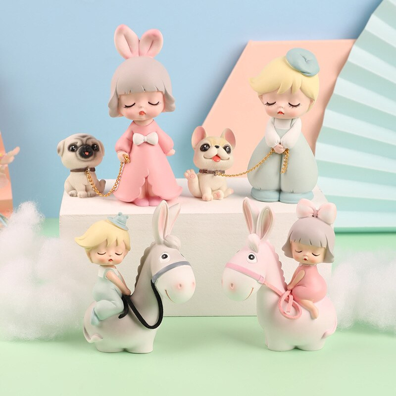 Figurine cu înger drăguț Statuie fată din rășină Accesorii de grădină cu zâne Decoratiuni de Crăciun Decor modern Home Decor Copii Dormitor