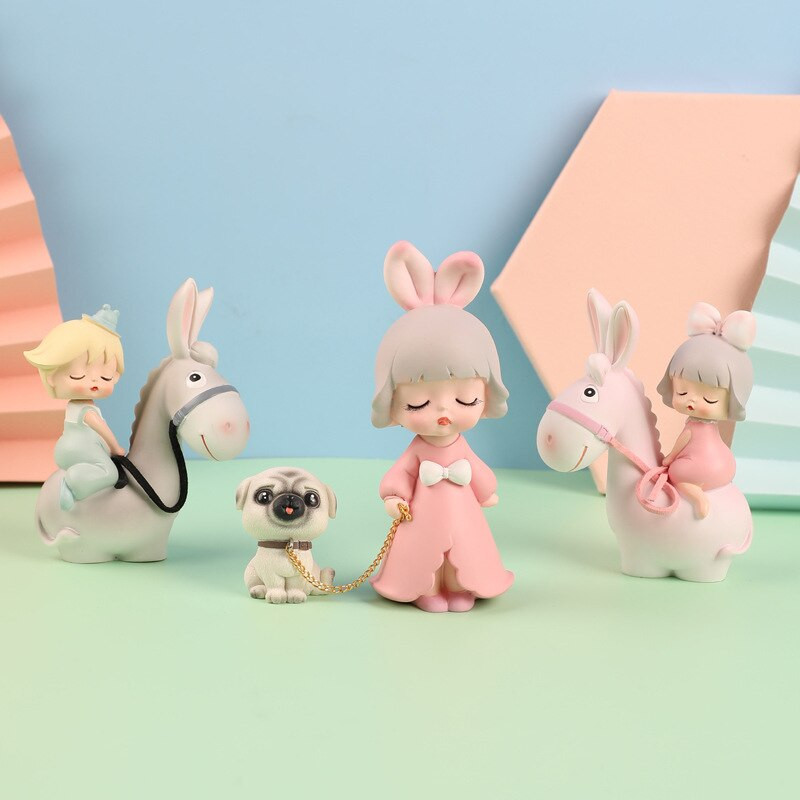 Figurine cu înger drăguț Statuie fată din rășină Accesorii de grădină cu zâne Decoratiuni de Crăciun Decor modern Home Decor Copii Dormitor