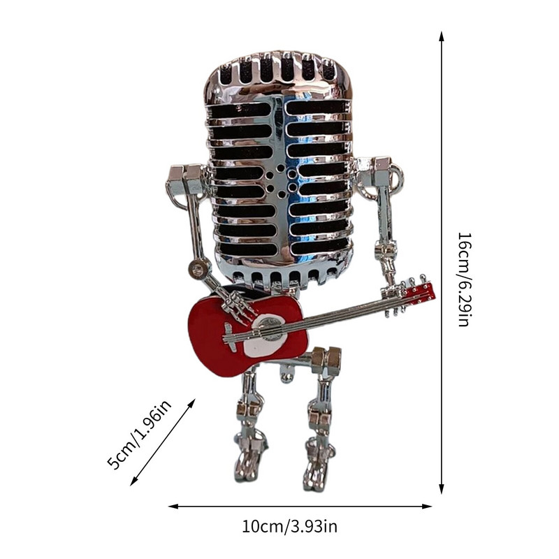 Microfon Chitară Robot LED Lumini de noapte Lampă de birou Lampă de masă Becuri Lămpi de perete Retro Handmade Decor unic de birou pentru acasă