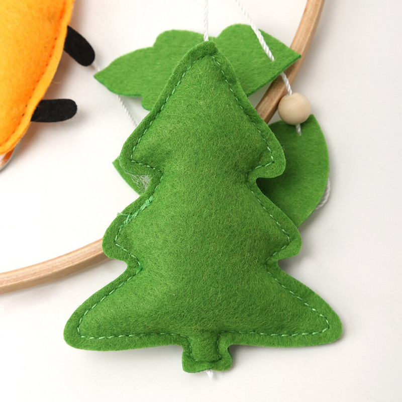 Woodland Nature Fox Filc Baby Mobile Trees Fenyőtobozok Óvodai babaágy Mobil