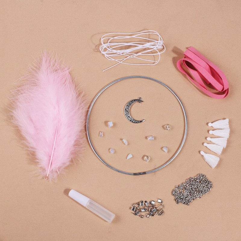 Repülő, kézzel készített álomfogó Led Light Dreamcatcher tollas medállal Kreatív üreges szélcsengő falra akasztható álomfogó