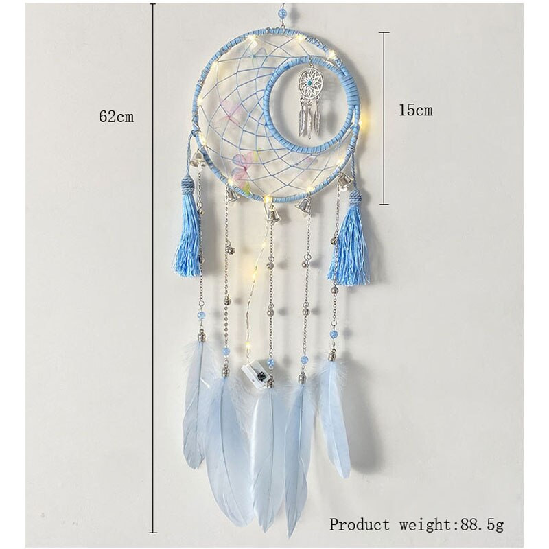 Butterfly Dream Catcher medál szélcsengő fali medál Valentin-napi ajándék lányszoba dekoráció otthoni faldísz ajándék