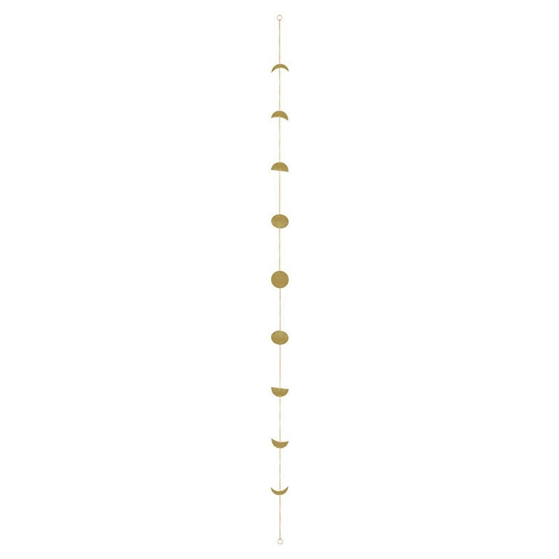 Moon Shining Phase Garland dekorációs láncok Boho arany falra akasztó díszek Támogatás Dropshipping Decoracion Habitacion