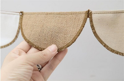 Šiaurės šalių kabantys dekoracijos Slub Medvilnė Gėlių girliandos Vaikų kambarys Kūdikių kambario ornamentas Namų vakarėlis Vestuvių reklamjuostė Sienų dekoras