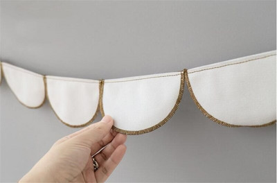 Šiaurės šalių kabantys dekoracijos Slub Medvilnė Gėlių girliandos Vaikų kambarys Kūdikių kambario ornamentas Namų vakarėlis Vestuvių reklamjuostė Sienų dekoras