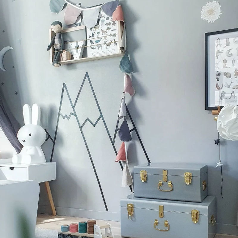 Šiaurės šalių kabantys dekoracijos Slub Medvilnė Gėlių girliandos Vaikų kambarys Kūdikių kambario ornamentas Namų vakarėlis Vestuvių reklamjuostė Sienų dekoras