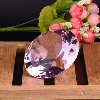 Ροζ κρύσταλλο διαμάντι 80 χιλιοστά Δώρο γενεθλίων Πάγκος Διακόσμηση Μανικιούρ Επίδειξη Μοντέλο Χεριού Shooting Jewelry Nail Accessories Pro Too