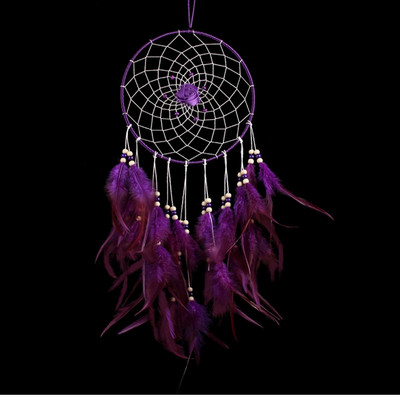 Δαχτυλίδι 20 εκατοστών Big Dream Catcher Χειροποίητη Διακόσμηση Σπιτιού Ανεμοδαρμένη Κρεμάστρα τοίχου