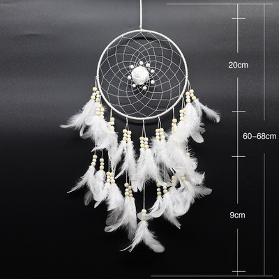 20 cm-es gyűrű Big Dream Catcher kézzel készített lakberendezési szélcsengő fali akasztó