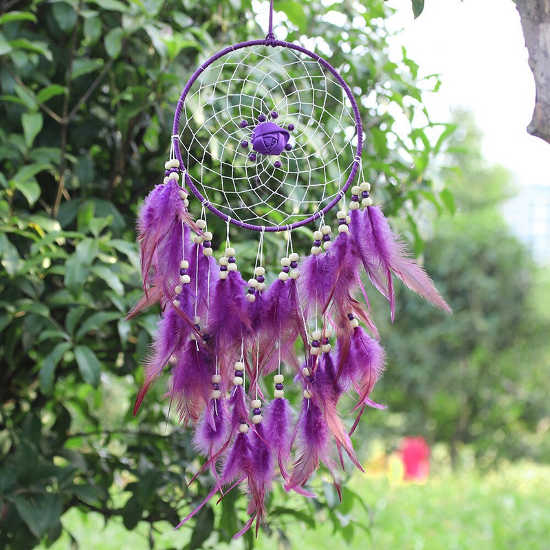 20 cm-es gyűrű Big Dream Catcher kézzel készített lakberendezési szélcsengő fali akasztó