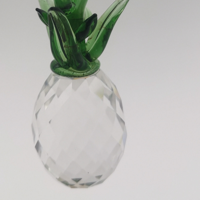 Figurine Miniaturale Cristal Ananas Pressă Hârtii Sticlă Fructe Model Figurine Birou Casa Accesoriu Decorare Nunta Cadouri Copii
