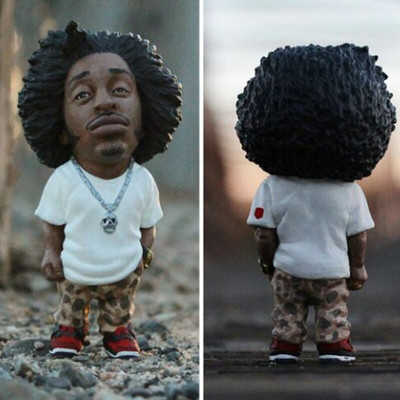 Rapper Resin baba karakter dekoráció asztali szobor emléktárgy tetováló művész napszemüveg dekoráció hip hop baba dekoráció