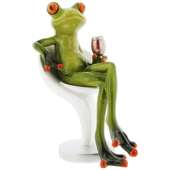 Вана за къпане жаба занаяти настолен орнамент смола статуя фигурка креативна скулптура пейзаж за домашен декор вътрешен креативен D