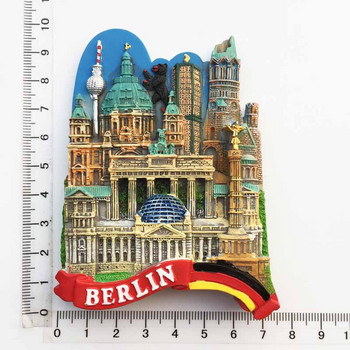 Германия Туристически сувенир Магнит за хладилник Берлин Мюнхен Шварцвалд Хамбург Колин Хайделберг Градски забележителности Магнити за хладилник