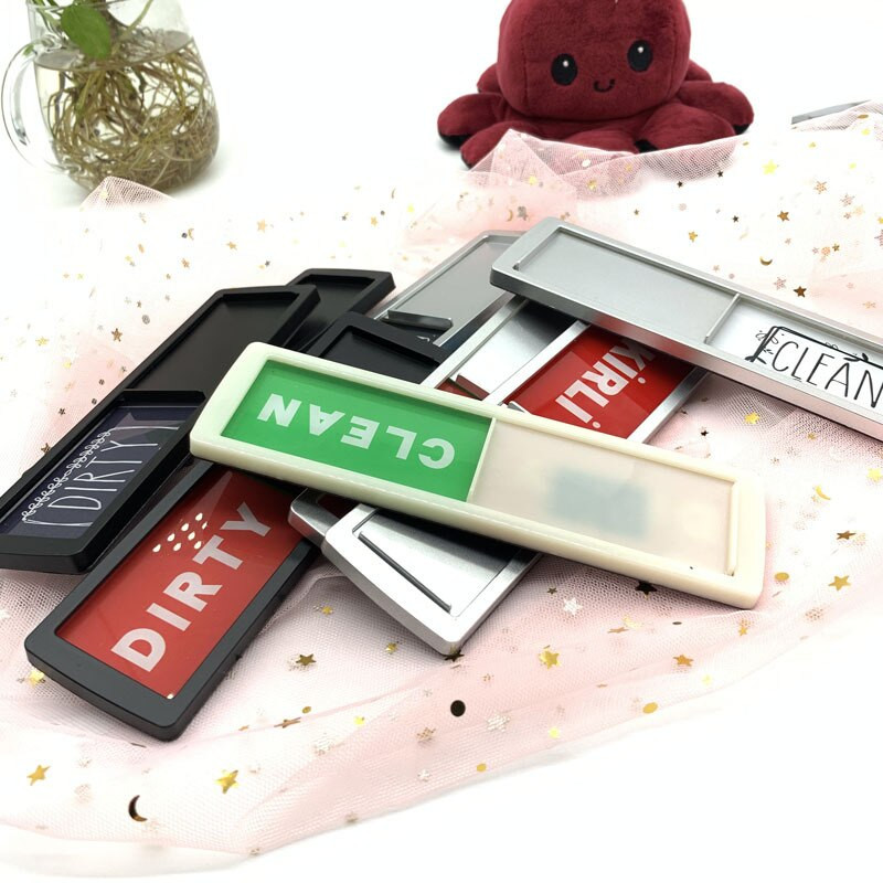 Savjeti za čišćenje sobe Akrilni kuhinjski magnet za perilicu posuđa Očistite prljavi znak Oznake čistoće Hotelski magnetski znak Dekoracija kućne sobe