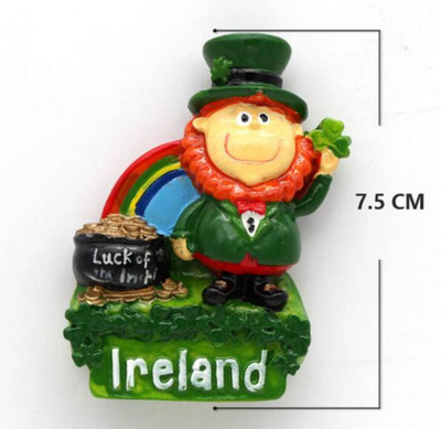 Marea Britanie Dublin Irlanda Scoția Magneți pentru frigider 3D Suveniruri de turism Autocolante magnetice pentru frigider pentru decorarea casei