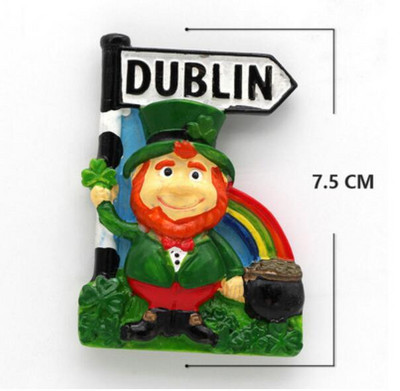Marea Britanie Dublin Irlanda Scoția Magneți pentru frigider 3D Suveniruri de turism Autocolante magnetice pentru frigider pentru decorarea casei