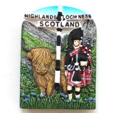 Marea Britanie Dublin Irlanda Scoția Magneți pentru frigider 3D Suveniruri de turism Autocolante magnetice pentru frigider pentru decorarea casei