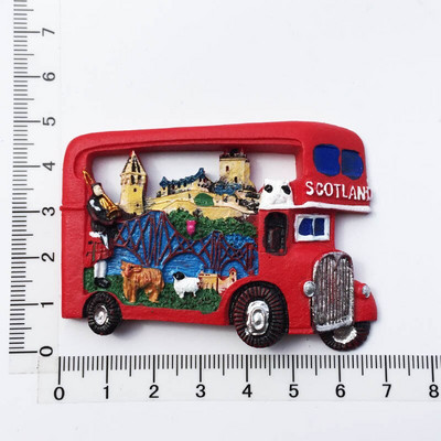 Marea Britanie Dublin Irlanda Scoția Magneți pentru frigider 3D Suveniruri de turism Autocolante magnetice pentru frigider pentru decorarea casei