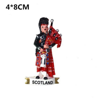 Marea Britanie Dublin Irlanda Scoția Magneți pentru frigider 3D Suveniruri de turism Autocolante magnetice pentru frigider pentru decorarea casei