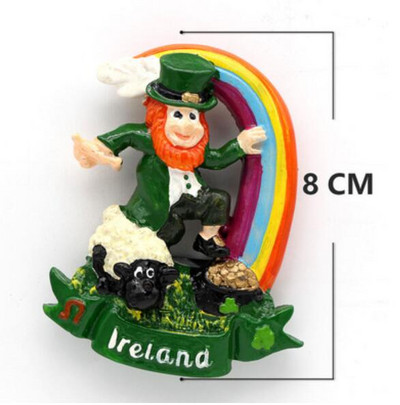 Marea Britanie Dublin Irlanda Scoția Magneți pentru frigider 3D Suveniruri de turism Autocolante magnetice pentru frigider pentru decorarea casei