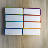 80X30mm 40 DB Csomagolt, Száraz törlés Mágneses címkék Kártya/Mágneses Névcímkék Teljes Hátsó Mágneses Újrafelhasználható Stikcer Whiteboard Office-hoz