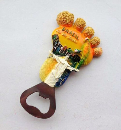 Rankomis piešti Rio de Žaneiras, Brazilija 3D šaldytuvo magnetai Pasaulio kelionių suvenyrai Šaldytuvas Magnetiniai lipdukai Namų dekoravimas