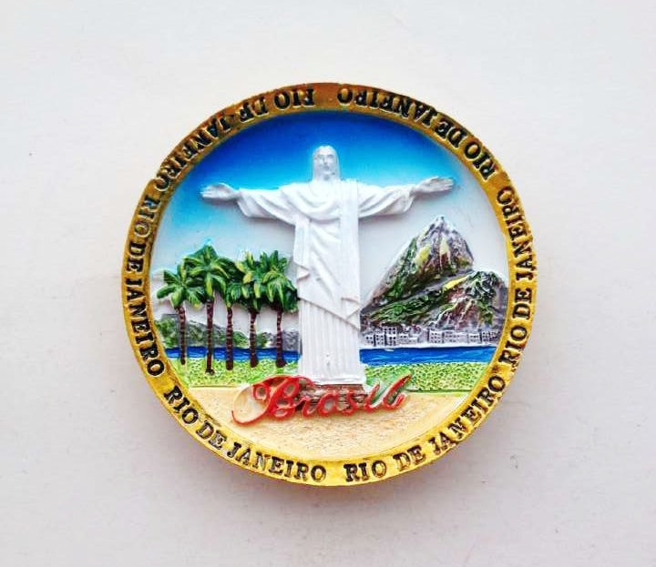 Rankomis piešti Rio de Žaneiras, Brazilija 3D šaldytuvo magnetai Pasaulio kelionių suvenyrai Šaldytuvas Magnetiniai lipdukai Namų dekoravimas