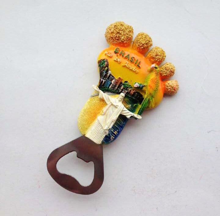 Rankomis piešti Rio de Žaneiras, Brazilija 3D šaldytuvo magnetai Pasaulio kelionių suvenyrai Šaldytuvas Magnetiniai lipdukai Namų dekoravimas