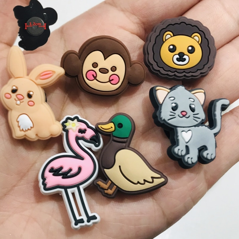 14 DB PVC Kawaii Rajzfilm Színes Állatok Hűtő Mágneses matrica Kutya Láng Madár Tigris Csont Macska Hűtőmágnesek Gyerekek Ajándékok